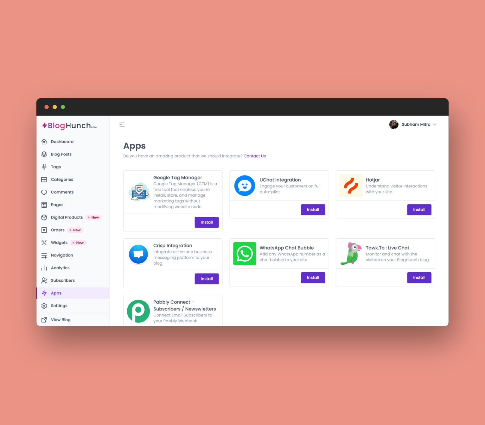 App marketplace